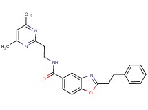 N-[2-(4,6-dimethyl-2-pyrimidinyl)ethyl]-2-(2-phenylethyl)-1,3-benzoxazole-5-carboxamide