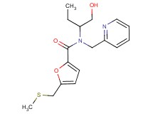 N-[1-(hydroxymethyl)propyl]-5-[(methylthio)methyl]-N-(pyridin-2-ylmethyl)-2-furamide