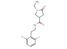 N-[2-(2-chloro-6-fluorophenyl)ethyl]-1-ethyl-5-oxo-3-pyrrolidinecarboxamide