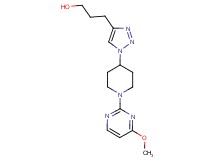 3-{1-[1-(4-methoxy-2-pyrimidinyl)-4-piperidinyl]-1H-1,2,3-triazol-4-yl}-1-propanol