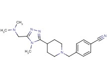 4-[(4-{5-[(dimethylamino)methyl]-4-methyl-4H-1,2,4-triazol-3-yl}piperidin-1-yl)methyl]benzonitrile