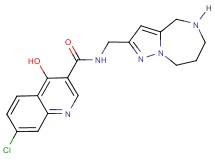 7-chloro-4-hydroxy-N-(5,6,7,8-tetrahydro-4H-pyrazolo[1,5-a][1,4]diazepin-2-ylmethyl)-3-quinolinecarboxamide dihydrochloride