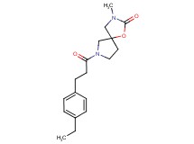 7-[3-(4-ethylphenyl)propanoyl]-3-methyl-1-oxa-3,7-diazaspiro[4.4]nonan-2-one