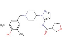 N-{1-[1-(4-hydroxy-3,5-dimethylbenzyl)-4-piperidinyl]-1H-pyrazol-5-yl}tetrahydro-3-furancarboxamide