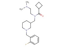 N-[2-(dimethylamino)ethyl]-N-{[1-(2-fluorobenzyl)piperidin-3-yl]methyl}cyclobutanecarboxamide