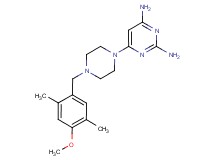6-[4-(4-methoxy-2,5-dimethylbenzyl)piperazin-1-yl]pyrimidine-2,4-diamine