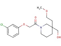 [1-[(3-chlorophenoxy)acetyl]-3-(2-methoxyethyl)-3-piperidinyl]methanol