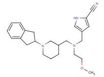 4-{[{[1-(2,3-dihydro-1H-inden-2-yl)piperidin-3-yl]methyl}(2-methoxyethyl)amino]methyl}-1H-pyrrole-2-carbonitrile