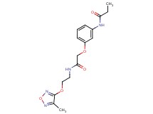 N-{3-[2-({2-[(4-methyl-1,2,5-oxadiazol-3-yl)oxy]ethyl}amino)-2-oxoethoxy]phenyl}propanamide