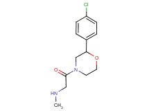 {2-[2-(4-chlorophenyl)-4-morpholinyl]-2-oxoethyl}methylamine hydrochloride