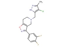 5-[(4-chloro-3-methyl-1H-pyrazol-5-yl)methyl]-3-(3,4-difluorophenyl)-4,5,6,7-tetrahydroisoxazolo[4,5-c]pyridine