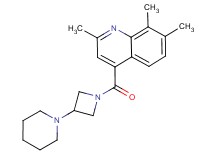2,7,8-trimethyl-4-{[3-(1-piperidinyl)-1-azetidinyl]carbonyl}quinoline