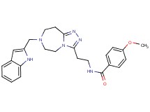 N-{2-[7-(1H-indol-2-ylmethyl)-6,7,8,9-tetrahydro-5H-[1,2,4]triazolo[4,3-d][1,4]diazepin-3-yl]ethyl}-4-methoxybenzamide