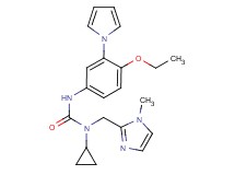N-cyclopropyl-N'-[4-ethoxy-3-(1H-pyrrol-1-yl)phenyl]-N-[(1-methyl-1H-imidazol-2-yl)methyl]urea