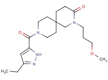 9-[(3-ethyl-1H-pyrazol-5-yl)carbonyl]-2-(3-methoxypropyl)-2,9-diazaspiro[5.5]undecan-3-one