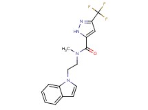 N-[2-(1H-indol-1-yl)ethyl]-N-methyl-3-(trifluoromethyl)-1H-pyrazole-5-carboxamide