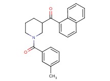 [1-(3-methylbenzoyl)-3-piperidinyl](1-naphthyl)methanone