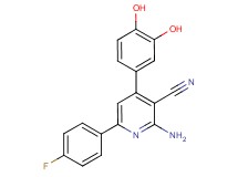 2-amino-4-(3,4-dihydroxyphenyl)-6-(4-fluorophenyl)nicotinonitrile