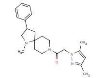 8-[(3,5-dimethyl-1H-pyrazol-1-yl)acetyl]-1-methyl-3-phenyl-1,8-diazaspiro[4.5]decane