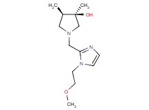 (3R*,4R*)-1-{[1-(2-methoxyethyl)-1H-imidazol-2-yl]methyl}-3,4-dimethyl-3-pyrrolidinol
