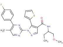 1-[4-(4-fluorophenyl)-5-methyl-2-pyrimidinyl]-N-[1-(methoxymethyl)propyl]-5-(2-thienyl)-1H-pyrazole-4-carboxamide