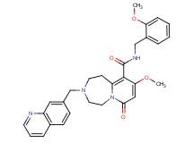 9-methoxy-N-(2-methoxybenzyl)-7-oxo-3-(7-quinolinylmethyl)-1,2,3,4,5,7-hexahydropyrido[1,2-d][1,4]diazepine-10-carboxamide