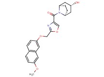 (3-endo)-8-[(2-{[(7-methoxy-2-naphthyl)oxy]methyl}-1,3-oxazol-4-yl)carbonyl]-8-azabicyclo[3.2.1]octan-3-ol