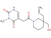 5-{2-[3-allyl-3-(hydroxymethyl)-1-piperidinyl]-2-oxoethyl}-3-methyl-2,4(1H,3H)-pyrimidinedione