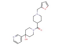 1-{[1-(2-furylmethyl)-4-piperidinyl]carbonyl}-4-(3-pyridinyl)-4-piperidinol
