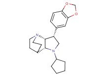 (3R*,3aR*,7aR*)-3-(1,3-benzodioxol-5-yl)-1-cyclopentyloctahydro-4,7-ethanopyrrolo[3,2-b]pyridine