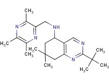 2-tert-butyl-7,7-dimethyl-N-[(3,5,6-trimethyl-2-pyrazinyl)methyl]-5,6,7,8-tetrahydro-5-quinazolinamine