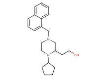 2-[1-cyclopentyl-4-(1-naphthylmethyl)-2-piperazinyl]ethanol