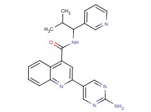 2-(2-aminopyrimidin-5-yl)-N-(2-methyl-1-pyridin-3-ylpropyl)quinoline-4-carboxamide