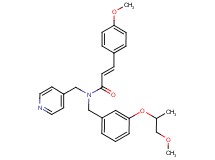 (2E)-N-[3-(2-methoxy-1-methylethoxy)benzyl]-3-(4-methoxyphenyl)-N-(4-pyridinylmethyl)acrylamide