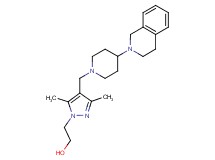 2-(4-{[4-(3,4-dihydro-2(1H)-isoquinolinyl)-1-piperidinyl]methyl}-3,5-dimethyl-1H-pyrazol-1-yl)ethanol