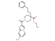 ethyl 1-[(7-methylimidazo[1,2-a]pyridin-2-yl)carbonyl]-4-(3-phenylpropyl)-4-piperidinecarboxylate