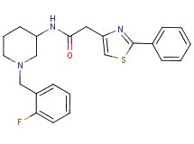 N-[1-(2-fluorobenzyl)-3-piperidinyl]-2-(2-phenyl-1,3-thiazol-4-yl)acetamide
