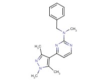 N-benzyl-N-methyl-4-(1,3,5-trimethyl-1H-pyrazol-4-yl)-2-pyrimidinamine