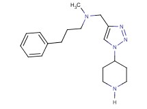 N-methyl-3-phenyl-N-{[1-(4-piperidinyl)-1H-1,2,3-triazol-4-yl]methyl}-1-propanamine bis(trifluoroacetate)