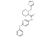 N-(6-phenoxypyridin-3-yl)-1-(1,3-thiazol-5-ylmethyl)piperidine-2-carboxamide