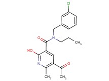 5-acetyl-N-(3-chlorobenzyl)-2-hydroxy-6-methyl-N-propylnicotinamide