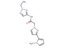 N-(2-ethyl-2H-1,2,3-triazol-4-yl)-2-[3-(1-methyl-1H-pyrrol-2-yl)-1H-pyrazol-1-yl]acetamide