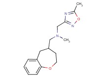 N-methyl-1-(5-methyl-1,2,4-oxadiazol-3-yl)-N-(2,3,4,5-tetrahydro-1-benzoxepin-4-ylmethyl)methanamine
