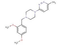 3-[4-(2,4-dimethoxybenzyl)piperazin-1-yl]-6-methylpyridazine