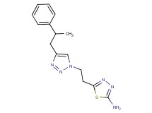 5-{2-[4-(2-phenylpropyl)-1H-1,2,3-triazol-1-yl]ethyl}-1,3,4-thiadiazol-2-amine