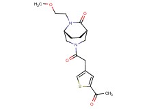 (1S*,5R*)-3-[(5-acetyl-3-thienyl)acetyl]-6-(2-methoxyethyl)-3,6-diazabicyclo[3.2.2]nonan-7-one