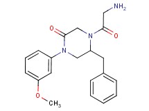 5-benzyl-4-glycyl-1-(3-methoxyphenyl)-2-piperazinone