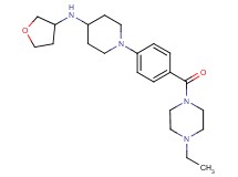 1-{4-[(4-ethyl-1-piperazinyl)carbonyl]phenyl}-N-(tetrahydro-3-furanyl)-4-piperidinamine