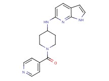 N-(1-isonicotinoylpiperidin-4-yl)-1H-pyrrolo[2,3-b]pyridin-6-amine