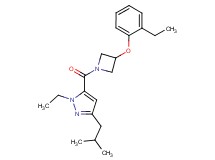 1-ethyl-5-{[3-(2-ethylphenoxy)-1-azetidinyl]carbonyl}-3-isobutyl-1H-pyrazole